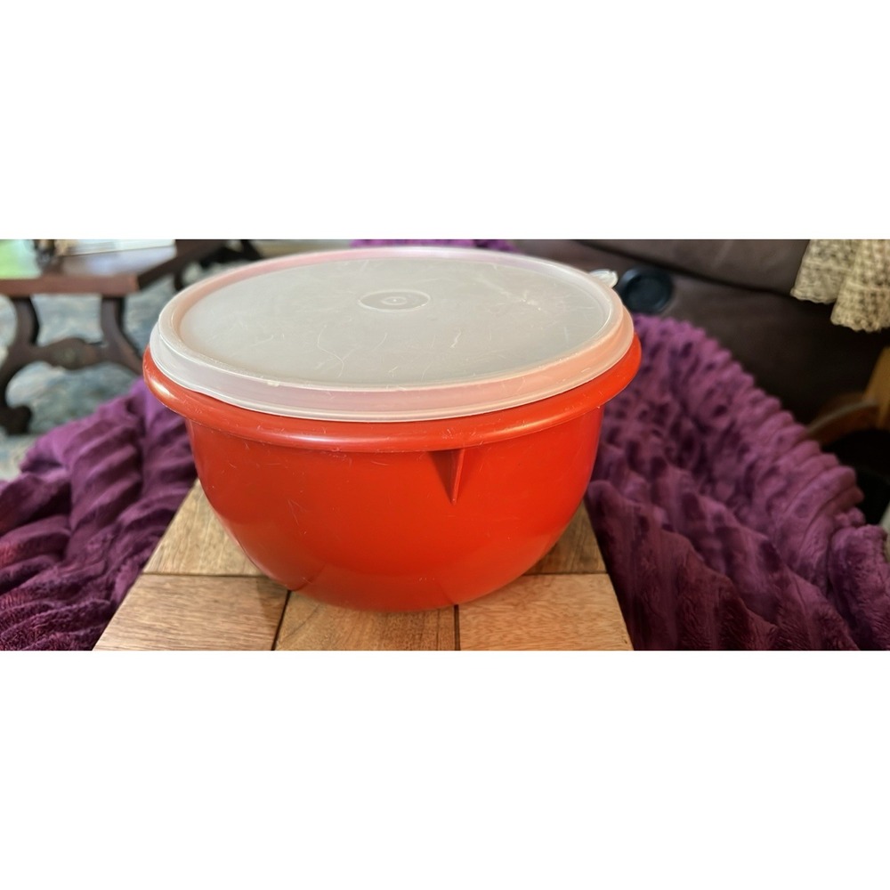 Vintage Tupperware #271 Medium Mixing Bowl With #228 Sheer Lid 8 Cup